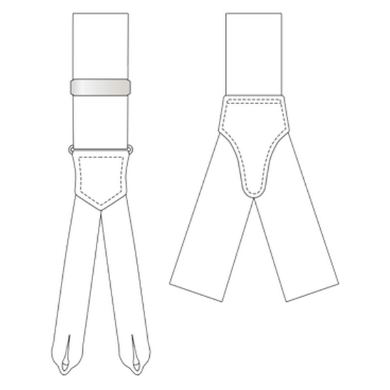 Hosentrger-Stil: Y-Form / Geflochtenen Laschen / 26mm