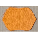 Lederlaschen: Fein genarbtes Leder in Orange