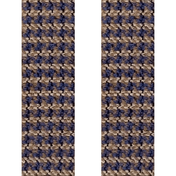 Hosentr�ger-Konfigurator mit B�ndern aus Wolle-Seide  in Beige-Blau.