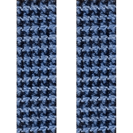 Hosentrger-Konfigurator mit Bndern aus Wolle-Seide  in Blau-Schwarz.