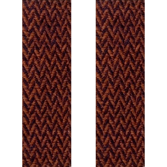 Hosentrger-Konfigurator mit Bndern aus Wolle-Seide  in Braun-Dunkelbraun.