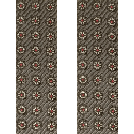 Hosentrger-Konfigurator mit Bndern aus Seide mit Flora, Fauna & Natur-Motiv in Grau.