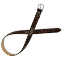 Bild eines Ledergrtels in brauner Schlangenleder-Optik...