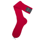 Socken in leuchtendem Rot mit Rippen von Calzificio M...