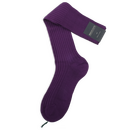 Uni Kniestümpfe in Violett mit Rippen von Calzificio M...