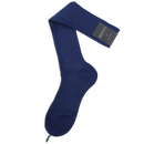 Uni Kniestümpfe in sattem Blau mit Rippen von Calzificio...