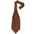 Ascot-Krawatte aus roter Seide mit dichtgesetztem...