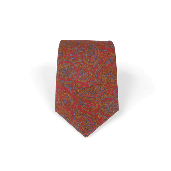 Seiden-Krawatte mit Paisley in Rot kaufen von Lagano Berlin, 84,90 €