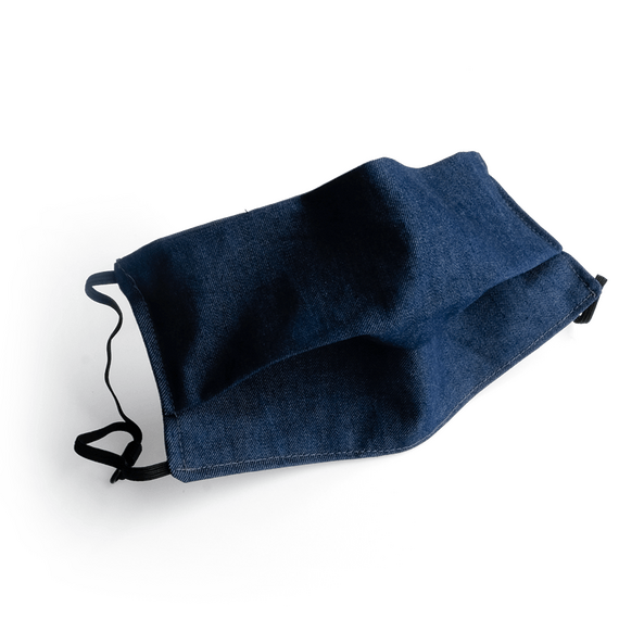 Mund-Nase-Maske aus Denim bzw. Jeansstoff