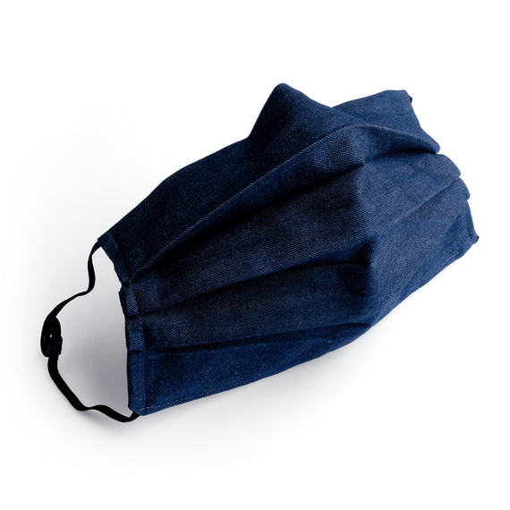 Mund-Nase-Maske aus Denim bzw. Jeansstoff