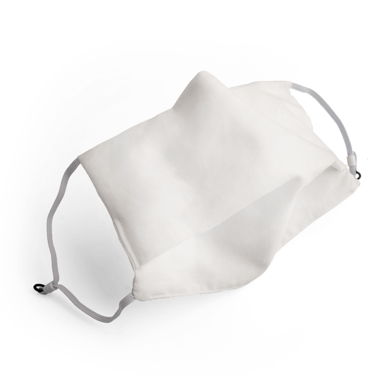 Klassische Mund-Nase-Maske aus weißer Baumwolle