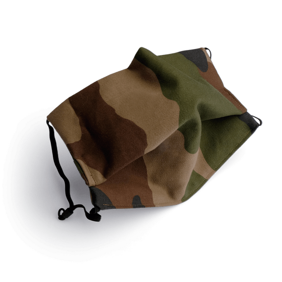 Mund-Nase-Maske aus Baumwolle in klassischem Camouflage
