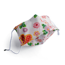 Mund-Nase-Maske aus wei�er Baumwolle mit Japanischen...