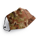 Mundschutz in grauem Camouflage mit Nasenb�gel &...