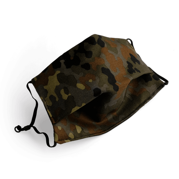 Mund-Nase-Maske in Bundeswehr Flecktarn